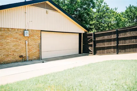 a backyard of a house
