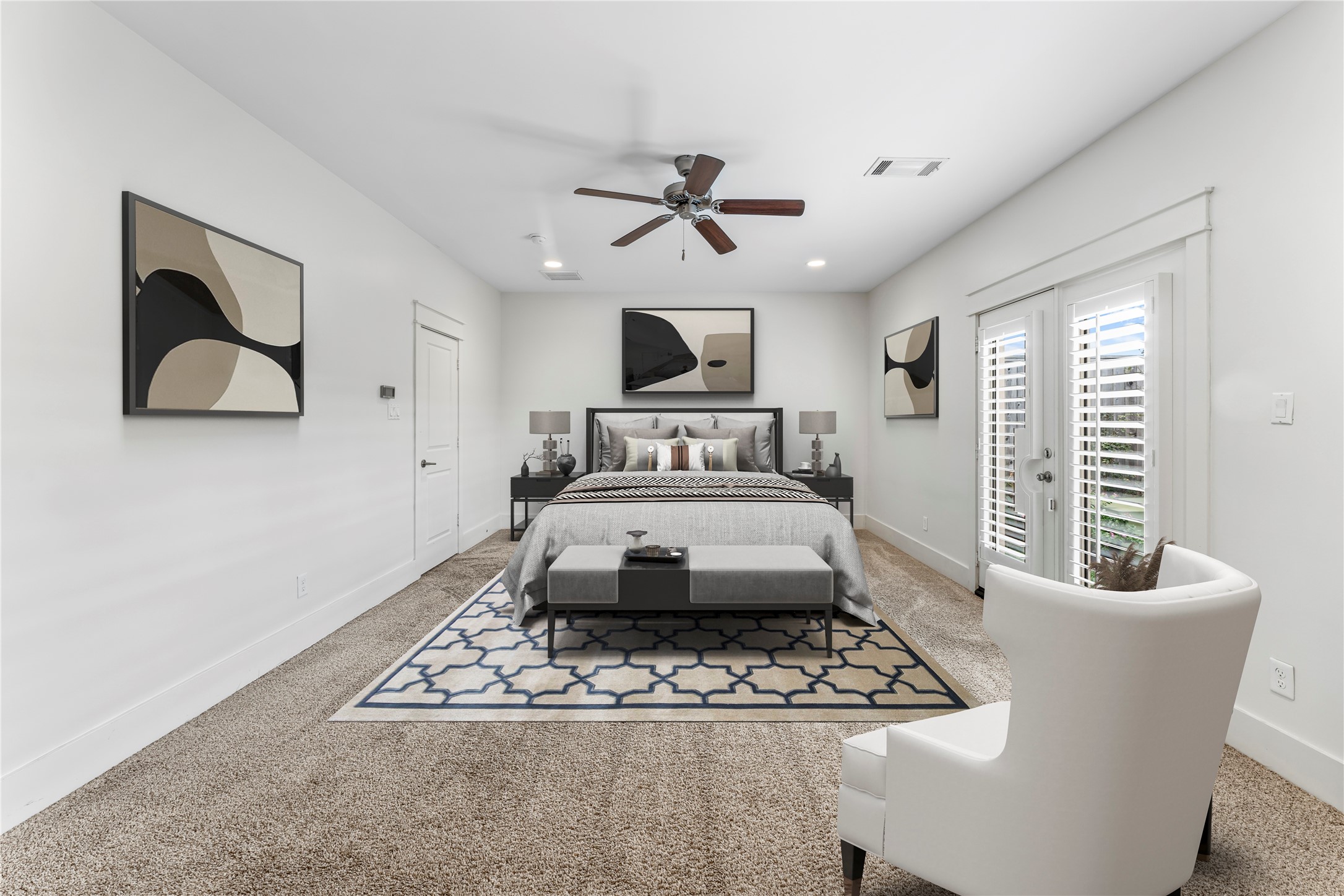 4938 Edison Park Lane Houston, TX 77081 - Photo 7 of 49 a living room with furniture and a rug