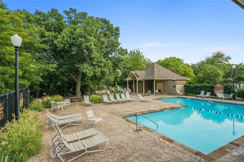 103 Sierra Court Allen, TX 75013 - Photo 27 of 28 a view of a swimming pool with a patio and a yard