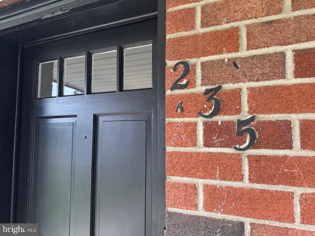 a view of front door of house