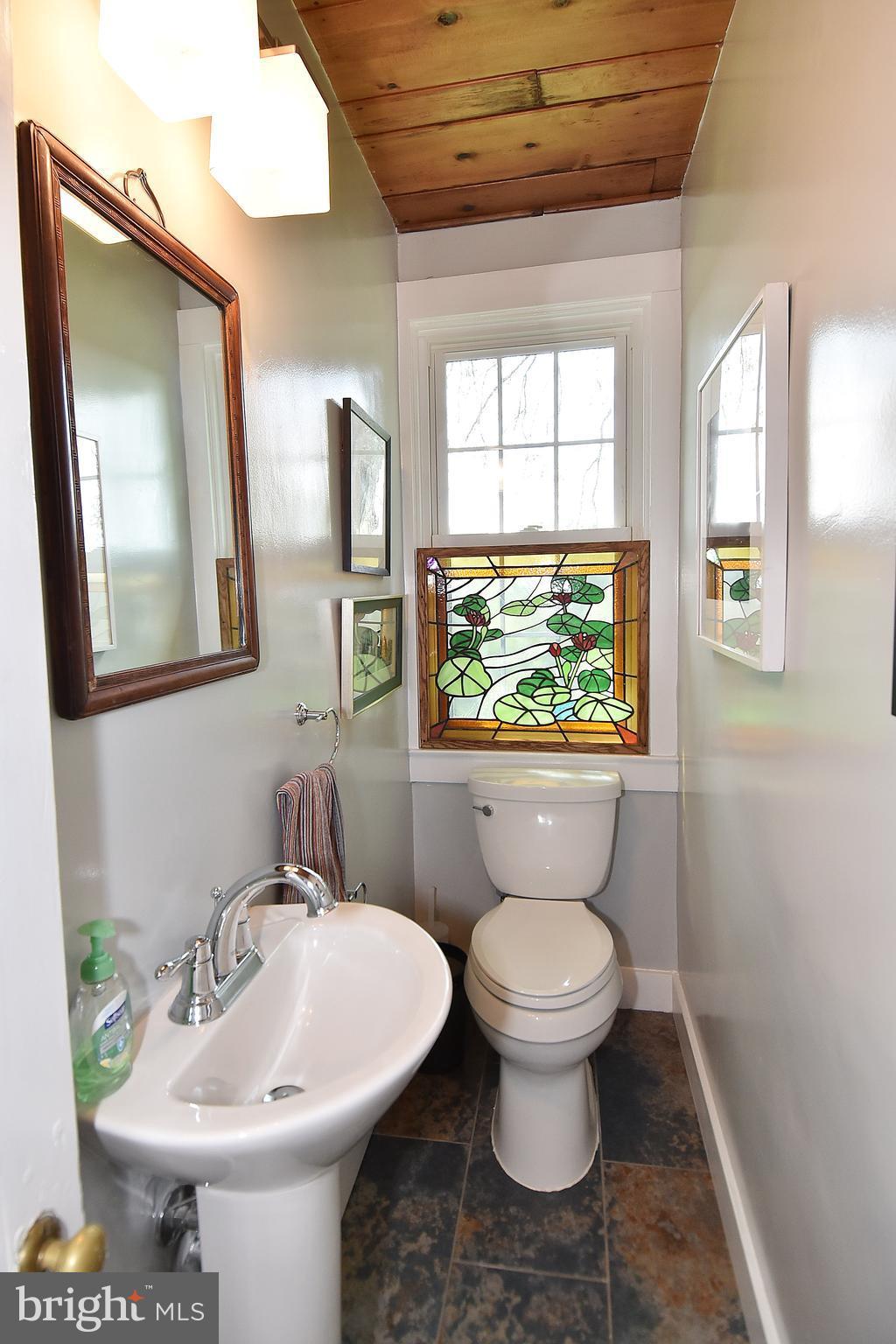 20046 St Louis Road Purcellville, VA 20132 - Photo 15 of 30 a bathroom with a toilet sink and mirror