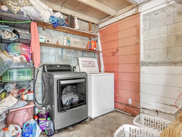 a room with storage and utility