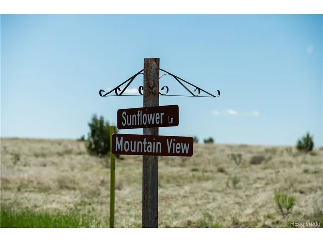 a view of a field with an ocean view