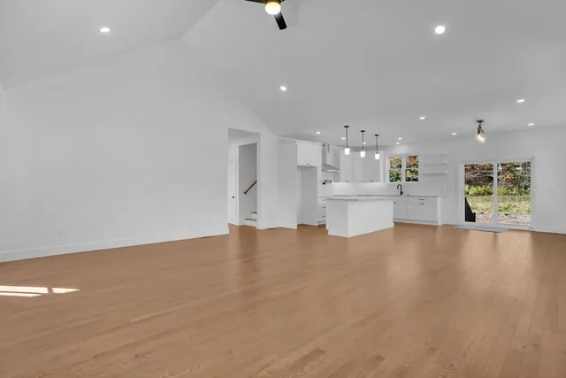a view of a kitchen with a dishwasher and cabinets