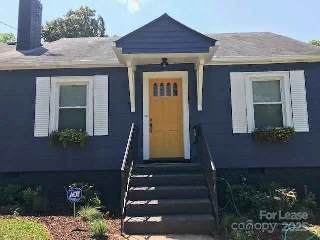 a front view of a house