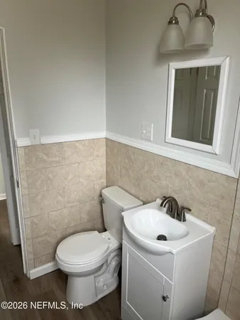 a bathroom with a sink and a toilet