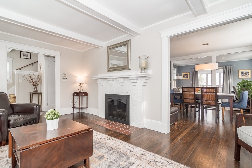 5 Hillcrest Road Framingham, MA 01702 - Photo 5 of 30 a living room with furniture and a fireplace