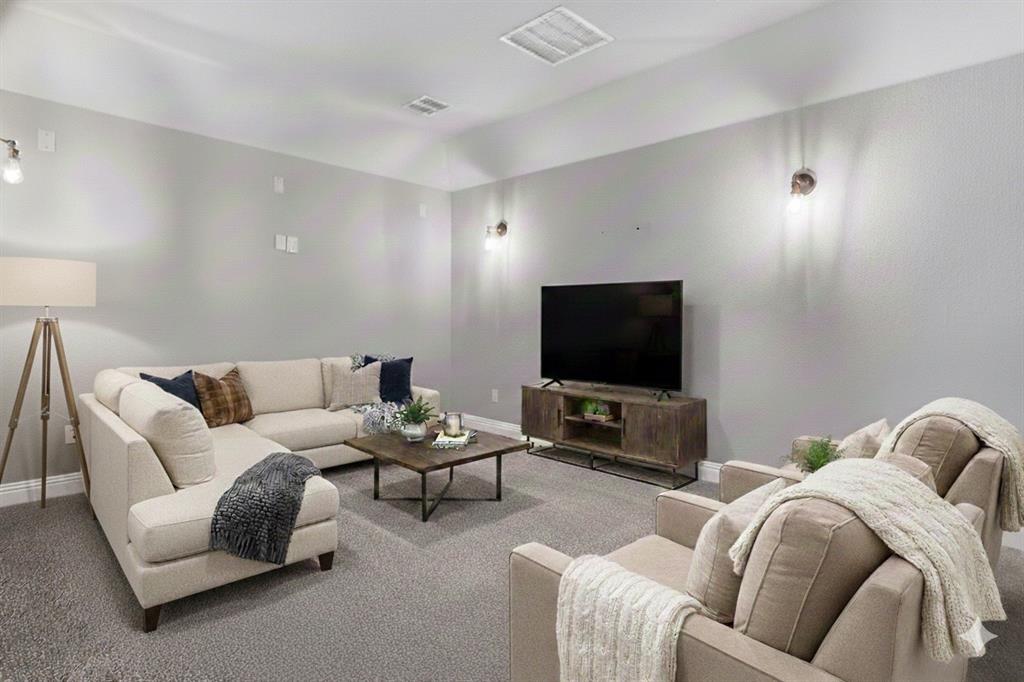 468 Caitlyn Way Fairview, TX 75069 - Photo 11 of 16 a living room with furniture and a flat screen tv