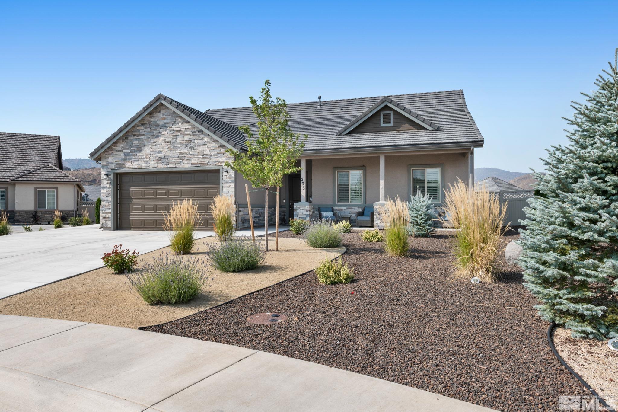 233 Cecina Drive Dayton, NV 89403 - Photo 6 of 39 a view of a house with backyard and porch