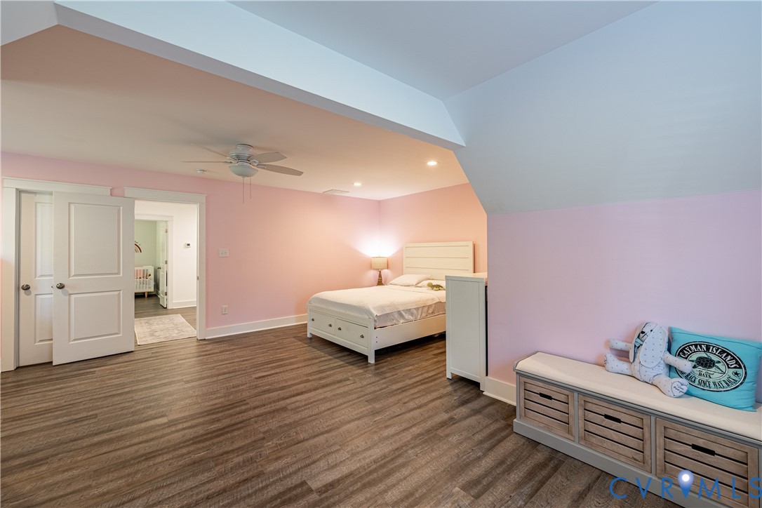 1471 Yakima Road Quinton, VA 23141 - Photo 24 of 39 Bedroom featuring dark wood finished floors, reces