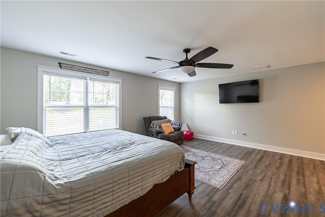 1471 Yakima Road Quinton, VA 23141 - Photo 29 of 39 Bedroom with dark wood finished floors and a ceili