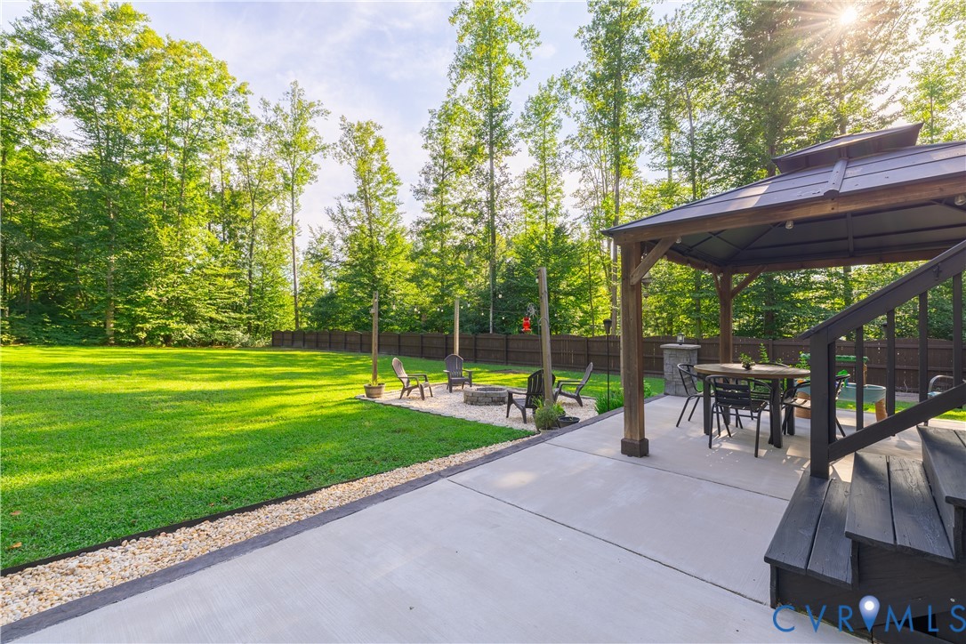 1471 Yakima Road Quinton, VA 23141 - Photo 32 of 39 View of patio / terrace with an outdoor fire pit a