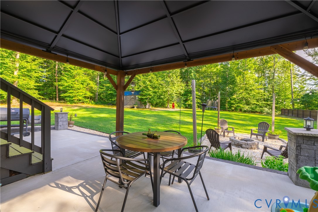1471 Yakima Road Quinton, VA 23141 - Photo 33 of 39 View of patio / terrace featuring a fire pit, outd