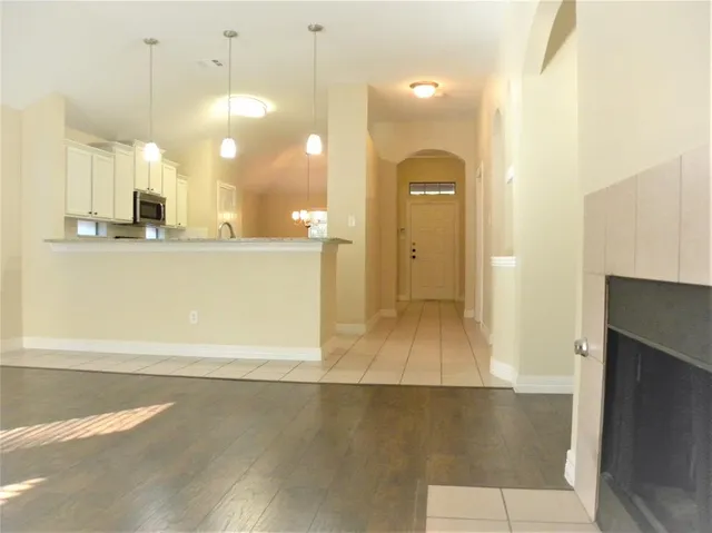 a view of a bathroom with a shower