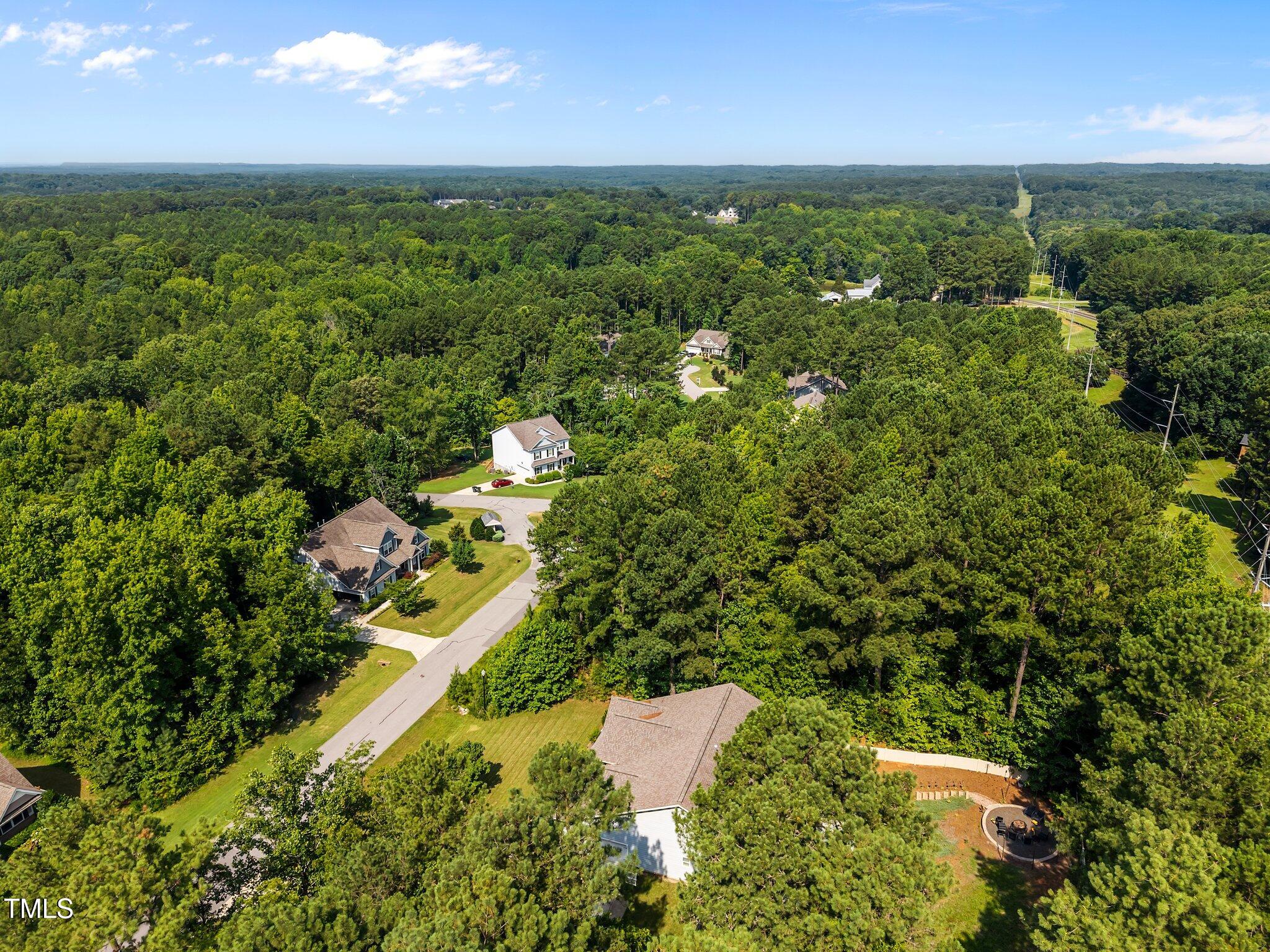 9004 Patmos Way Wake Forest, NC 27587 - Photo 9 of 18 an aerial view of a houses with a yard