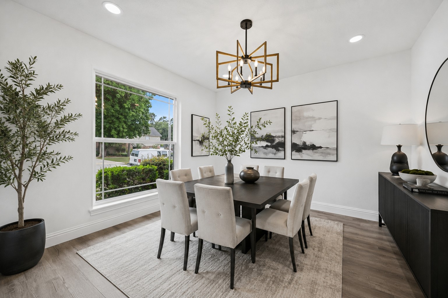 15402 Ripplestream Drive Houston, TX 77068 - Photo 8 of 50 The dining room. digitally staged