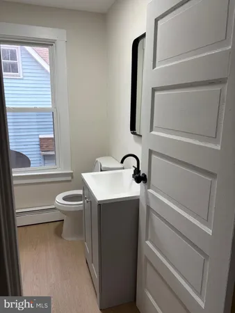 a view of a hallway with closet