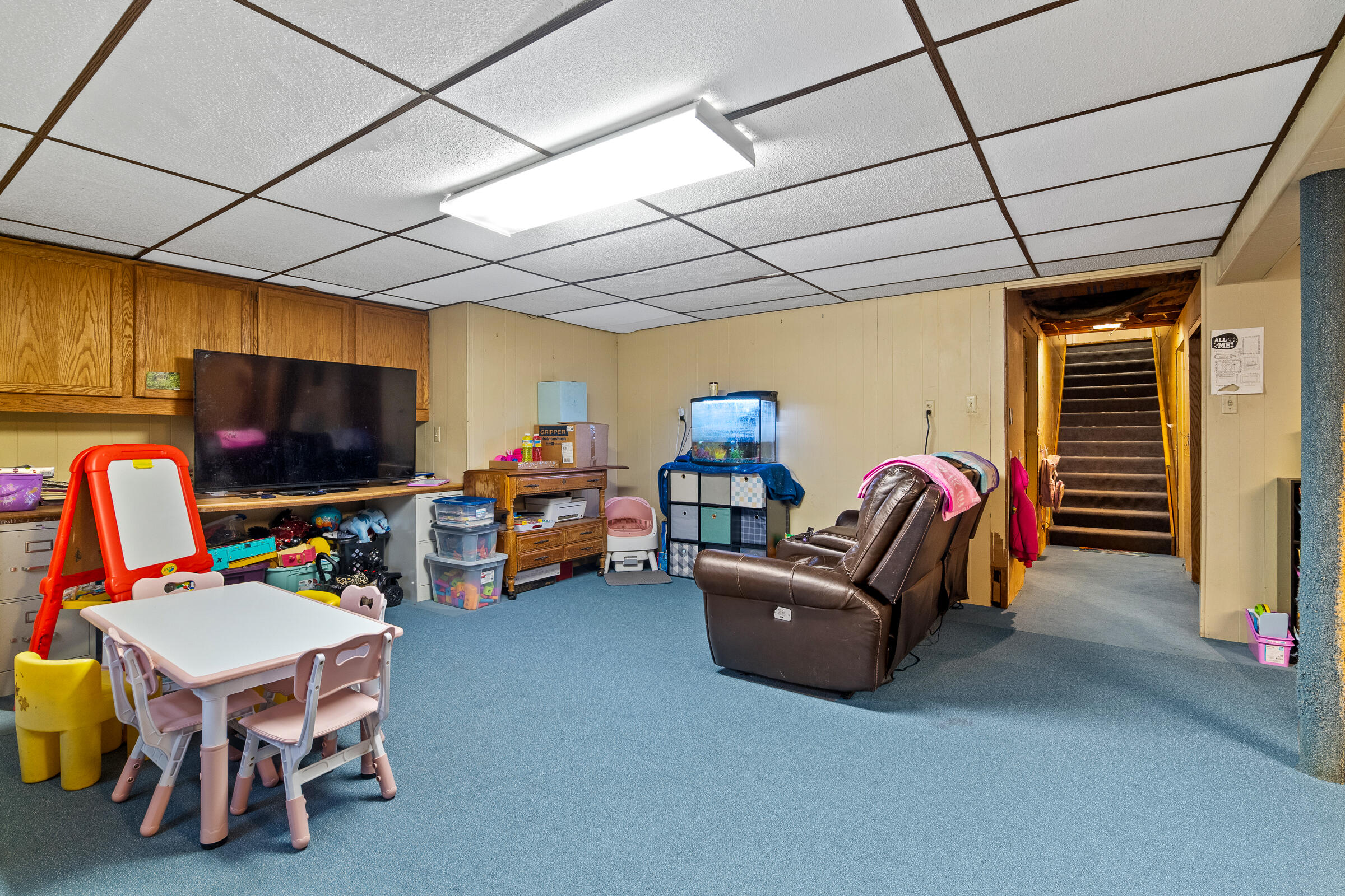101 Deppiesse Road Random Lake, WI 53075 - Photo 19 of 32 Lower Level Family Room