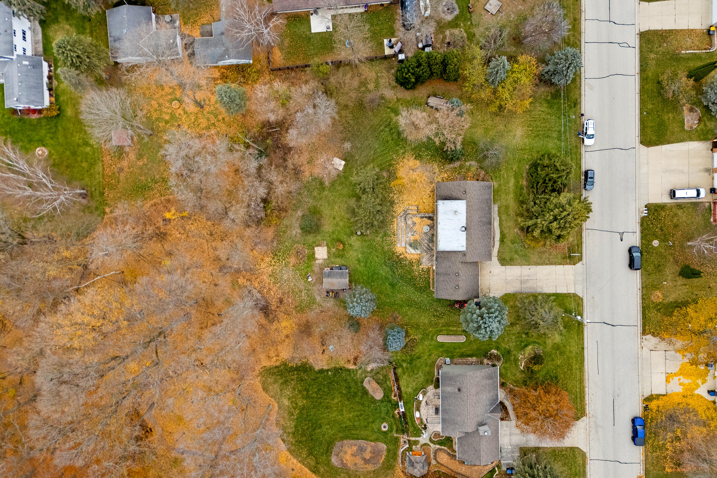 101 Deppiesse Road Random Lake, WI 53075 - Photo 27 of 32 Aerial View of Property