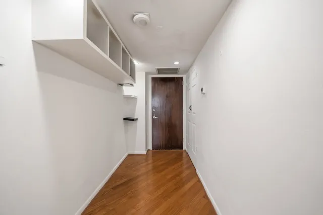 a view of hallway with stairs