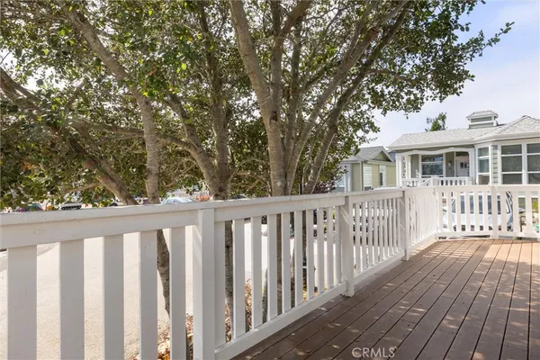 a view of a house with a deck