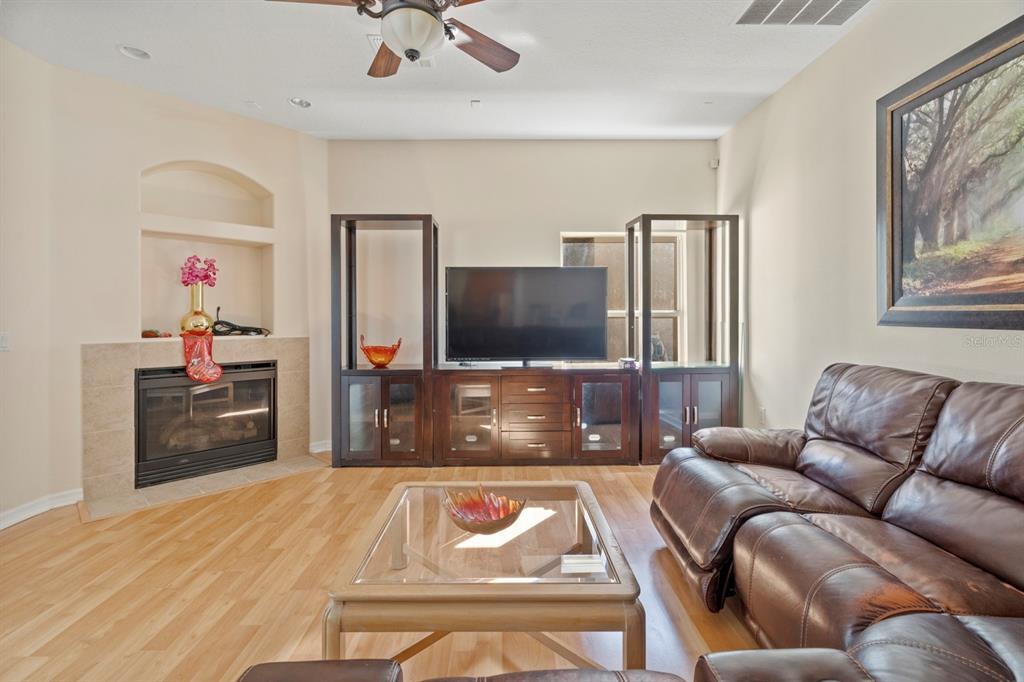 5042 Rishley Run Way Mount Dora, FL 32757 - Photo 18 of 44 a living room with furniture and a flat screen tv