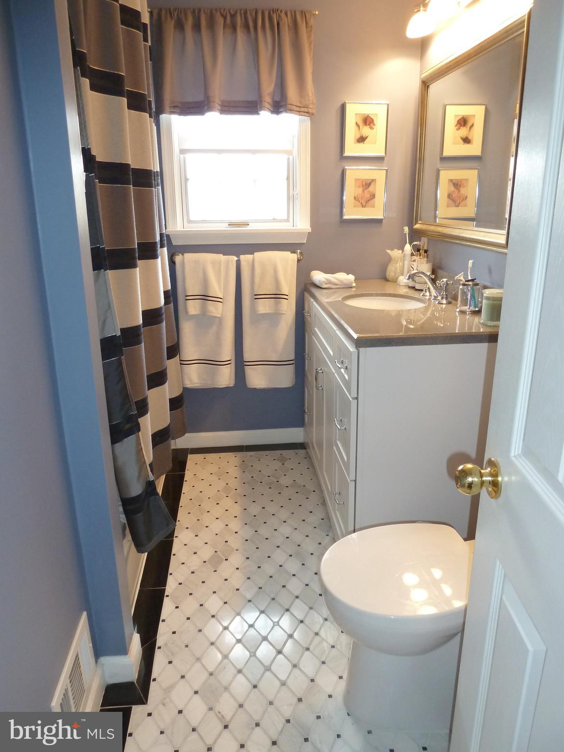 1713 Arlington Road Blue Bell, PA 19422 - Photo 18 of 28 New hall bath - marble floor