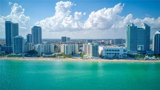 a front view of a building