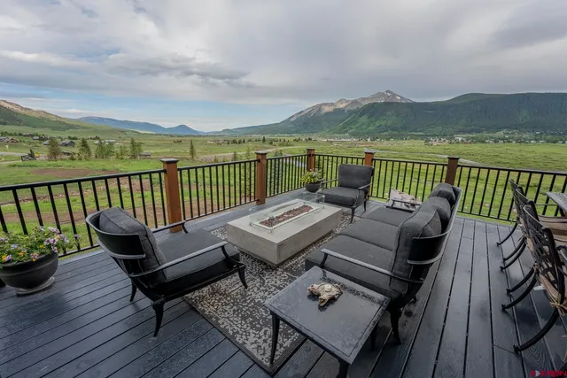 a view of a fireplace in a terrace