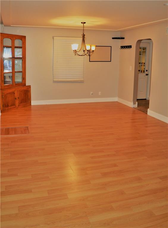 456 South Eberhart Road Butler, PA 16001 - Photo 7 of 25 Living Room View to Dining Room and Built In Cabinet