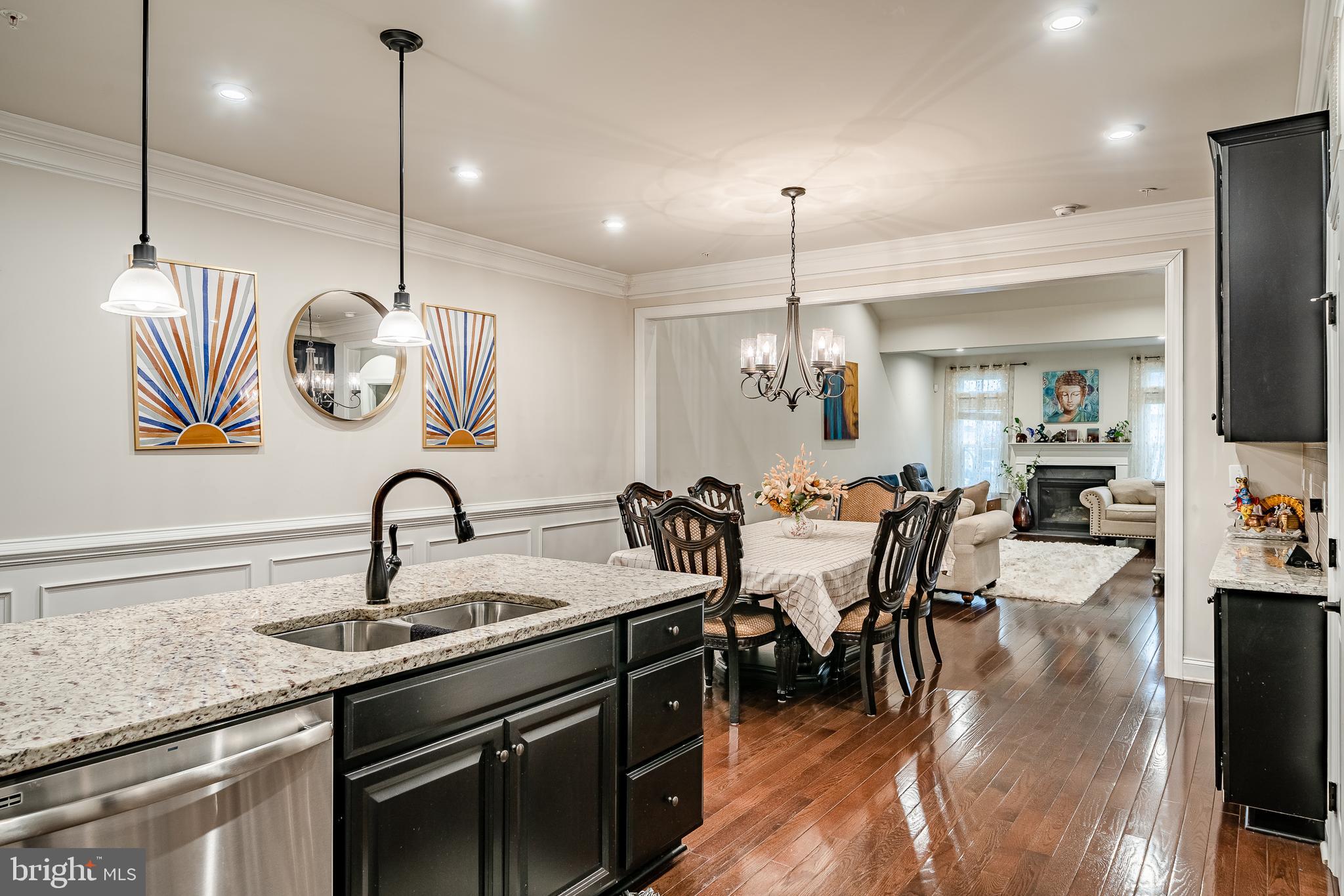 416 Patriots Path Malvern, PA 19355 - Photo 12 of 37 a kitchen with counter space appliances and living room view