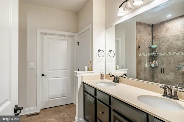 a close view of bathroom