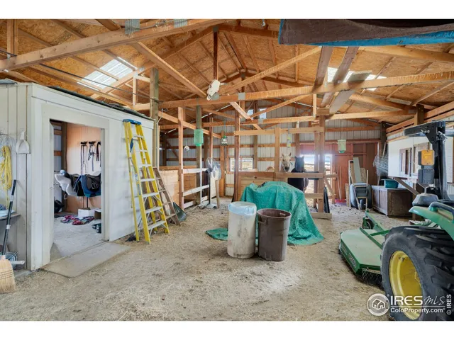 a view of a terrace with a garden