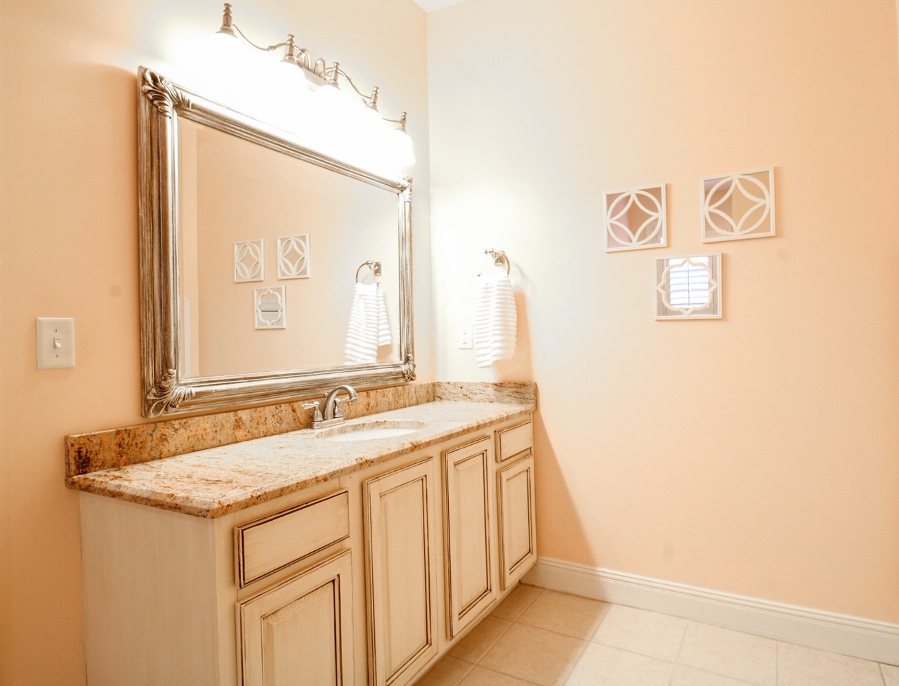 4840 Redcastle Ridge Nashville, TN 37211 - Photo 17 of 37 a bathroom with a sink and a mirror