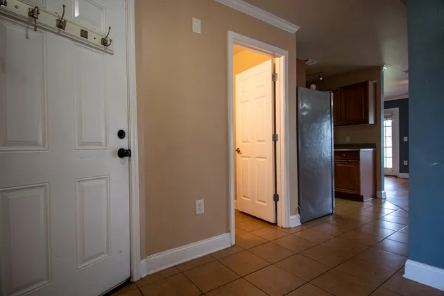 a view of a hallway with interior of the house
