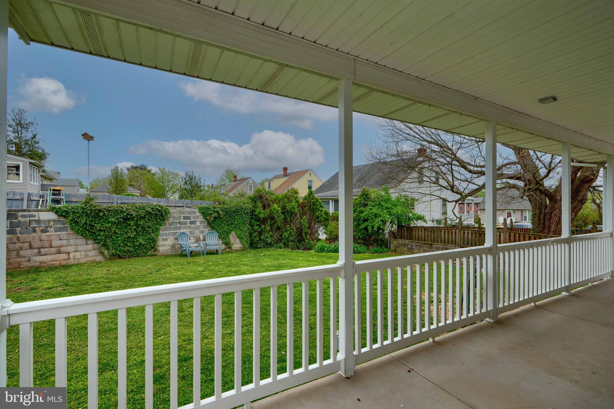 8203 Oakleigh Road Baltimore, MD 21234 - Photo 55 of 56 a view of a balcony with a small yard