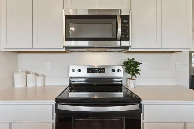 a stove top oven sitting inside of a kitchen