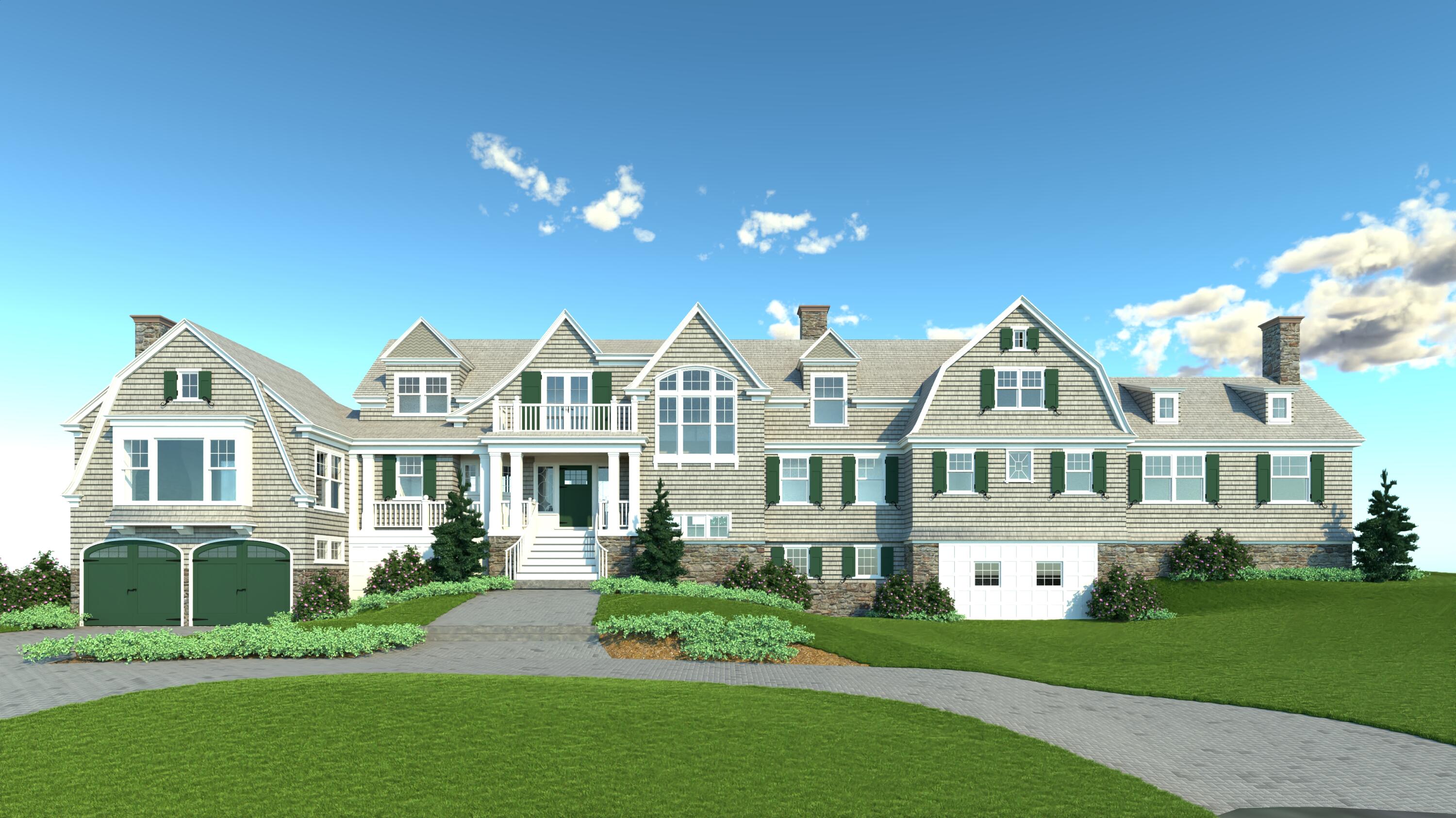 103 Marshall Point Road Kennebunkport, ME 04046 - Photo 1 of 36 Front Elevation Rendering 1