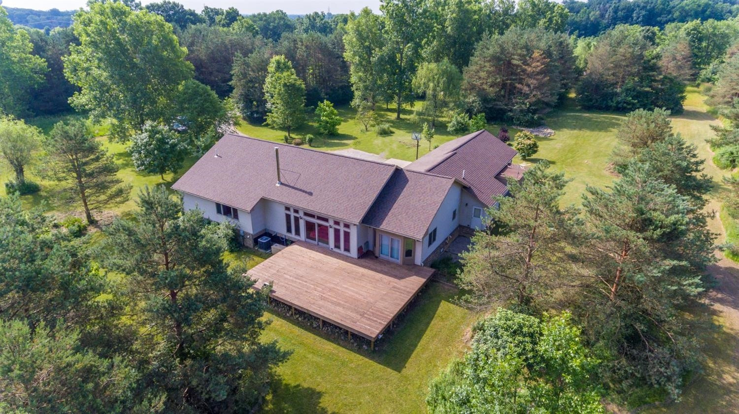 5210 West Joy Road Dexter, MI 48130 - Photo 34 of 39 Rear aerial view