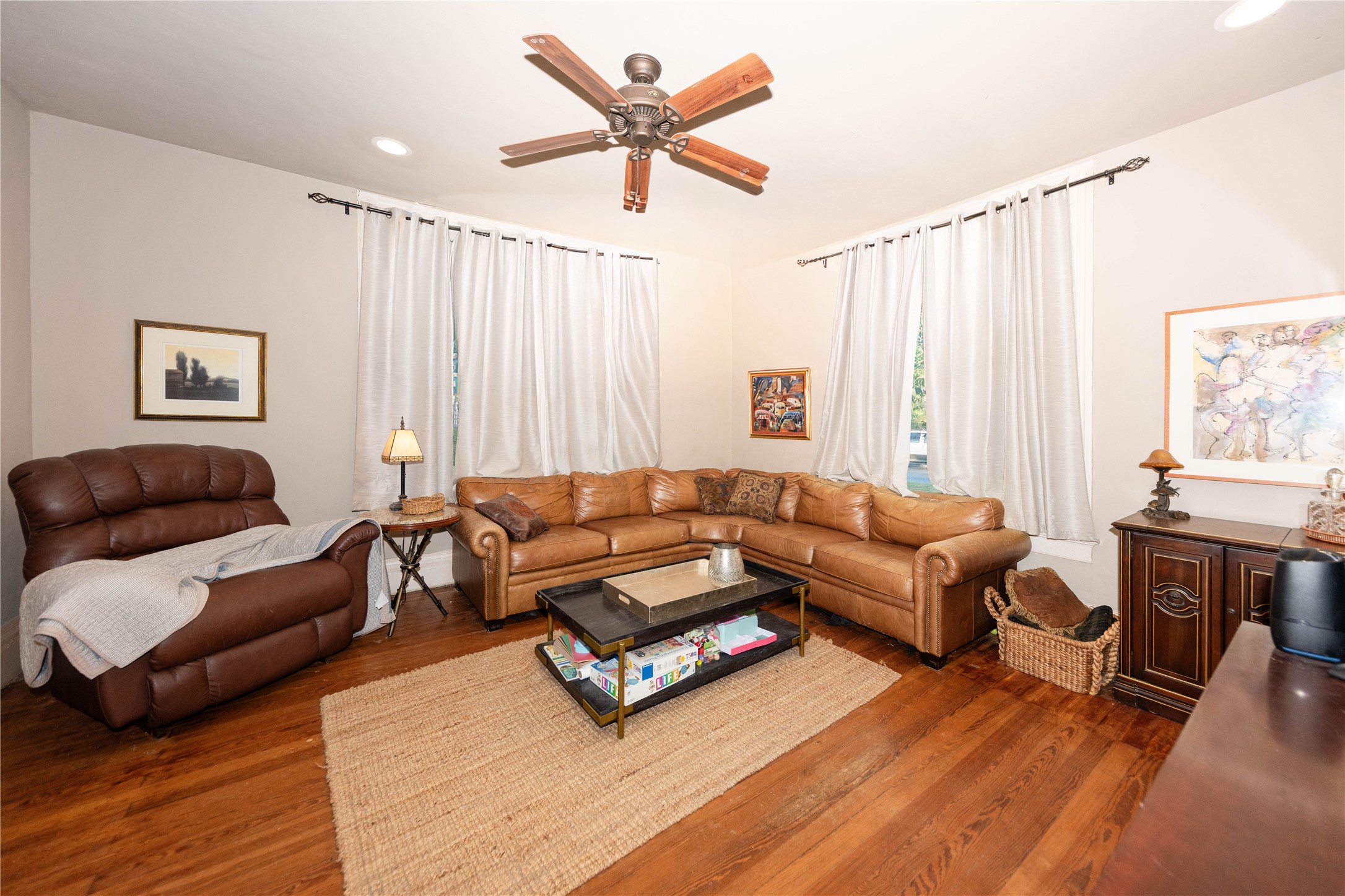 1202 Pecan Street Bastrop, TX 78602 - Photo 11 of 38 a living room with furniture and a large window