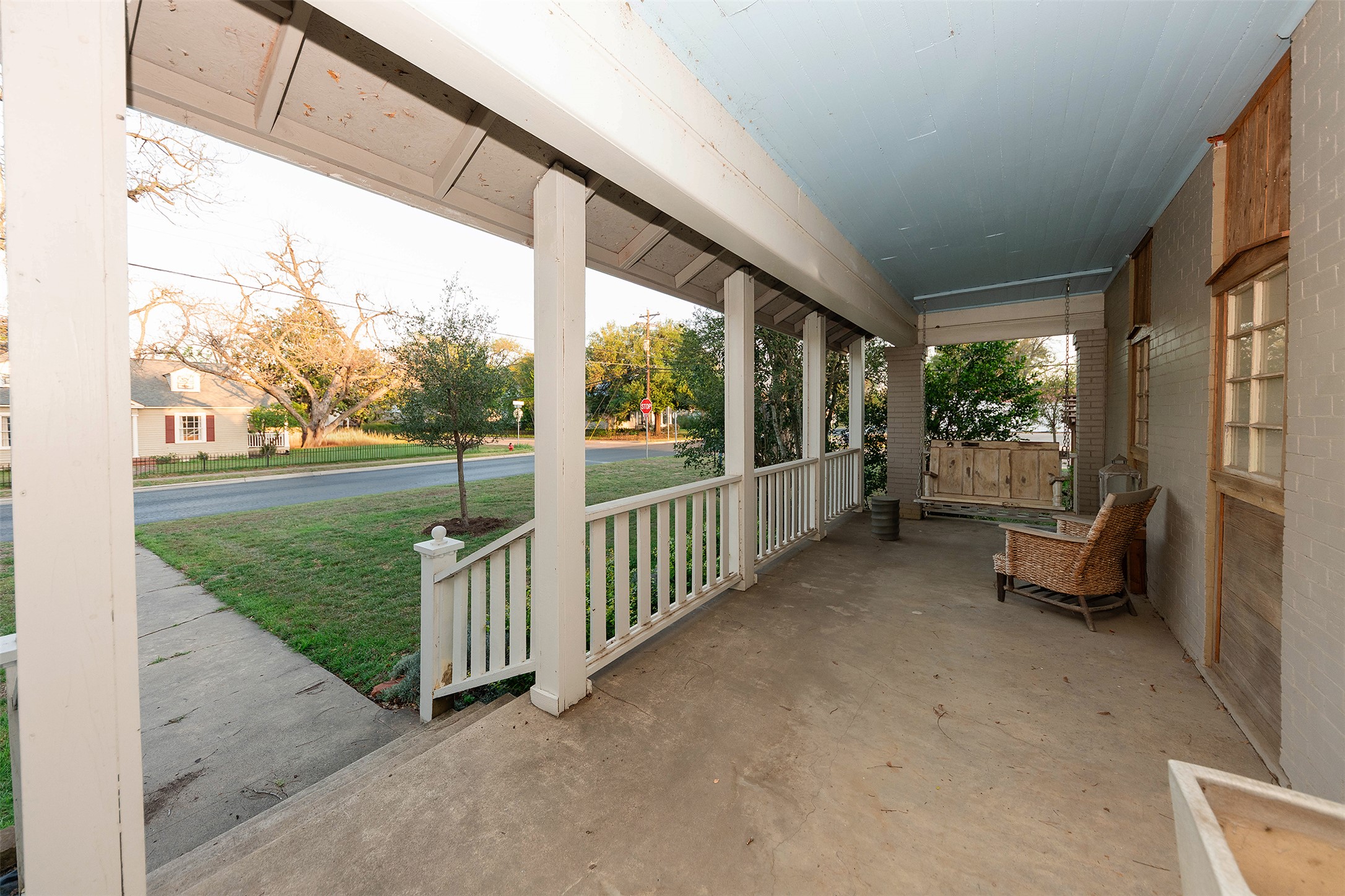 1202 Pecan Street Bastrop, TX 78602 - Photo 23 of 38 a view of a porch with backyard