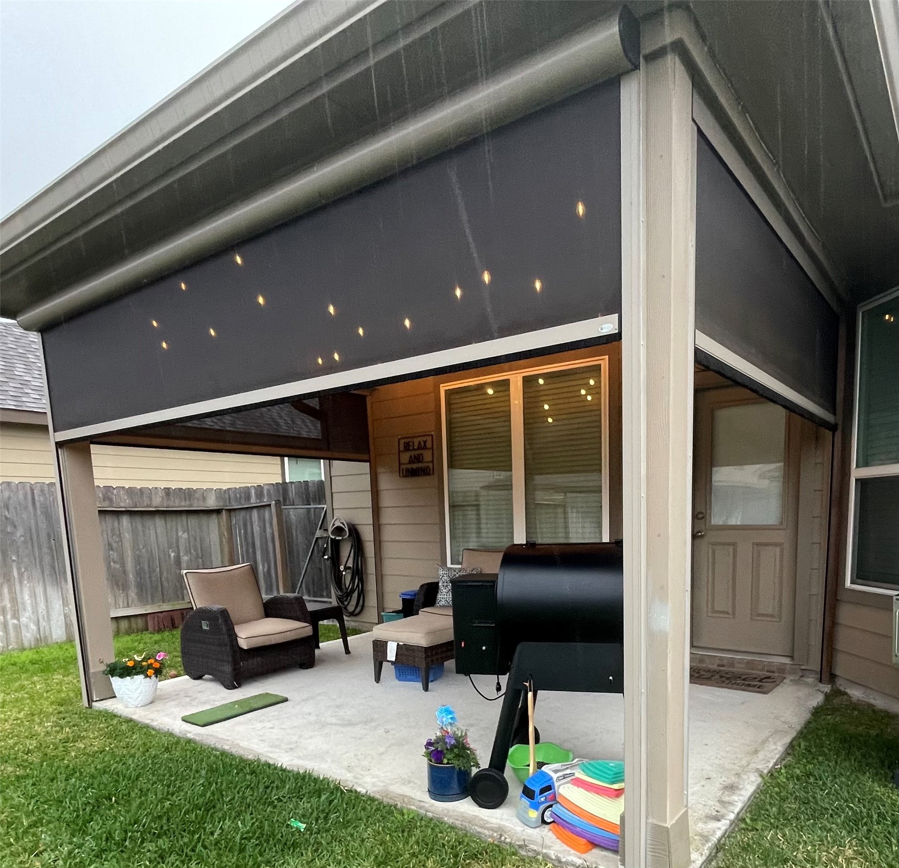 17626 Desmond Street Humble, TX 77346 - Photo 19 of 22 Outdoor covered patio with retractable screen