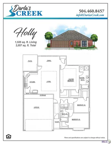 $274,900 | 1192 Marlena Meadows Drive, Gonzales, LA 70737