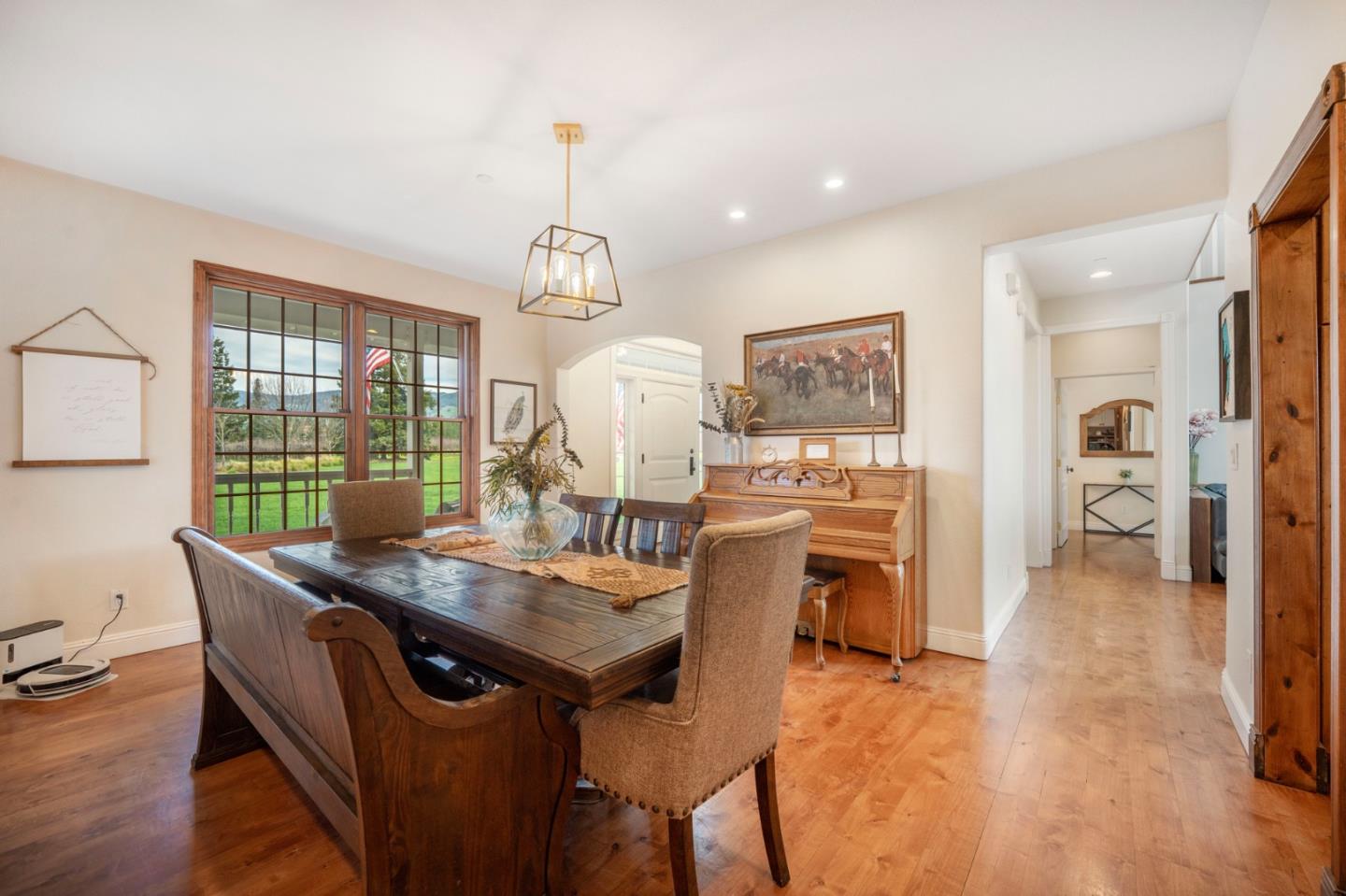 2760 Leavesley Road Gilroy, CA 95020 - Photo 14 of 77 a view of a dining room with furniture window and wooden floor