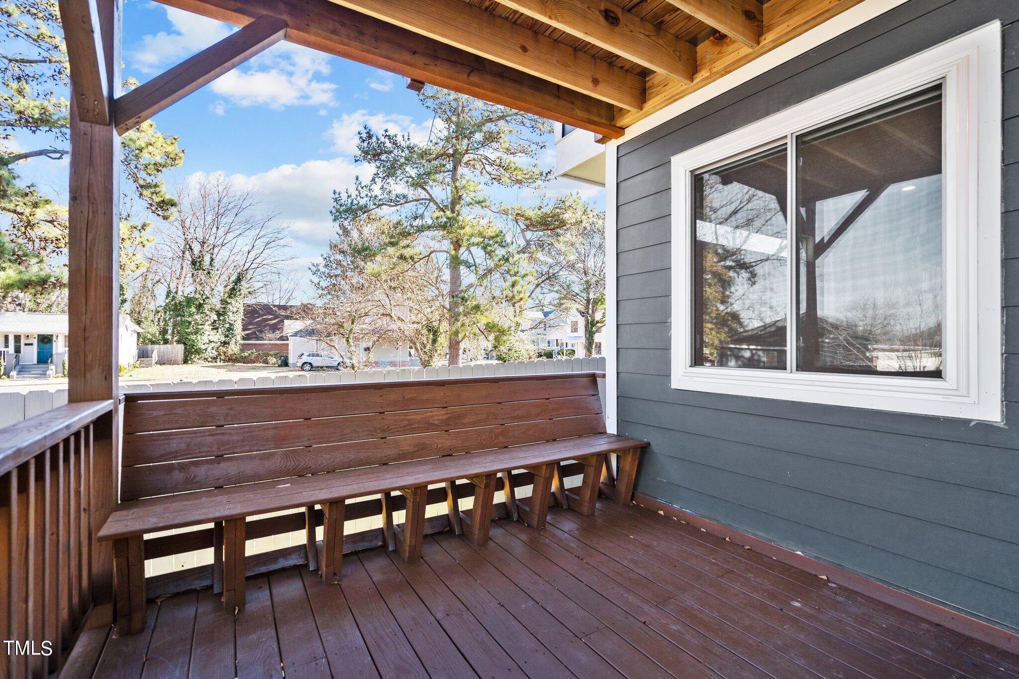 1427 East Lane Street Raleigh, NC 27610 - Photo 37 of 53 Lower deck has built in benches on both sides