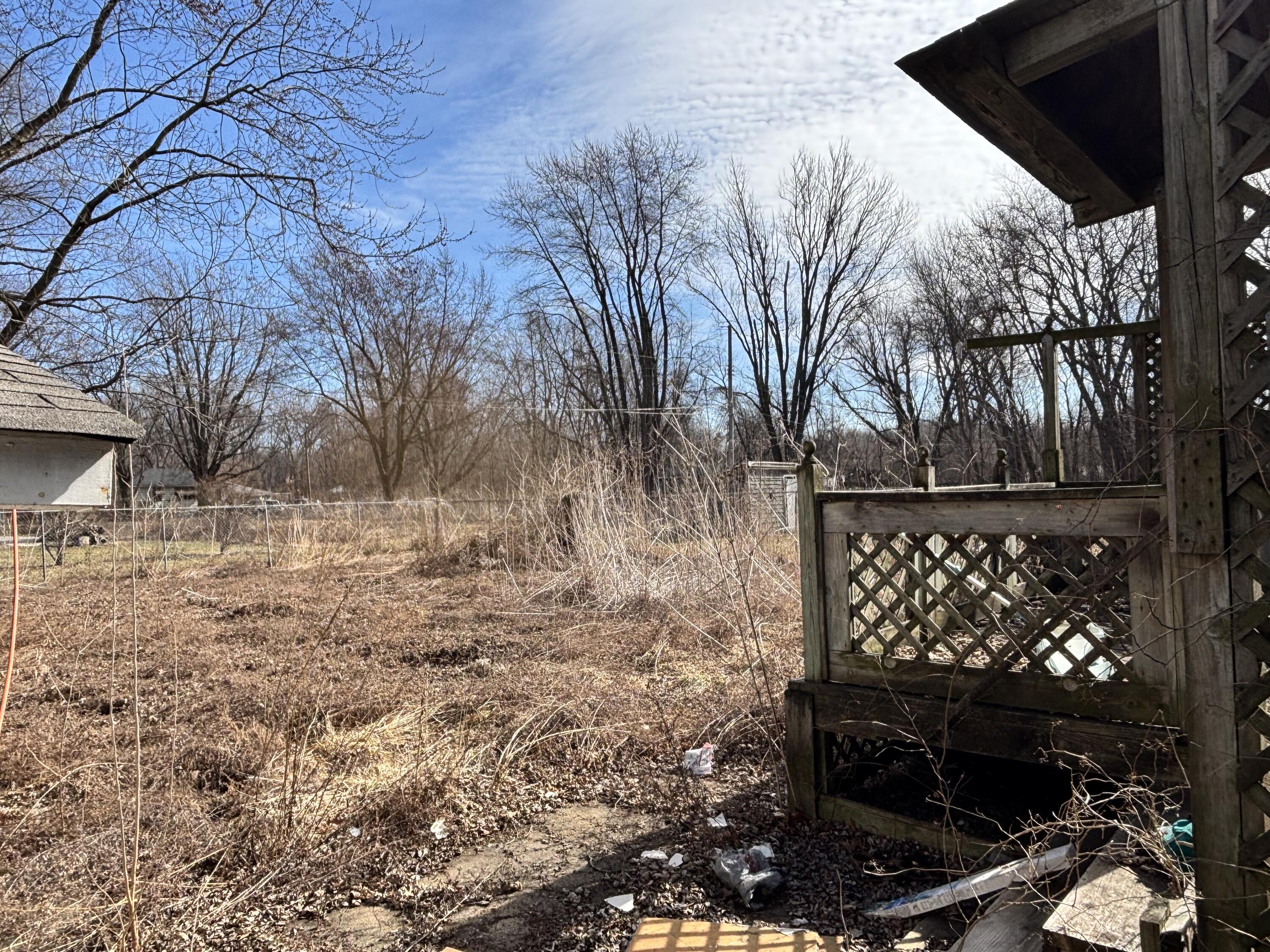 2407 Hanley Street Gary, IN 46406 - Photo 11 of 12 a backyard of a house with lots of green space