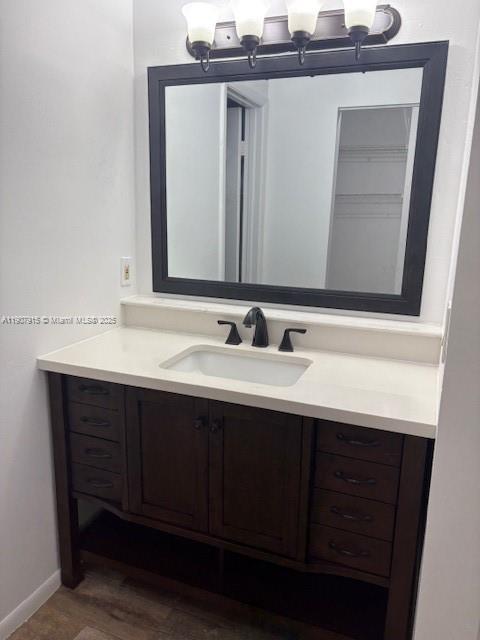 1141 Southwest 111th Way Davie, FL 33324 - Photo 10 of 19 a bathroom with a sink vanity and mirror