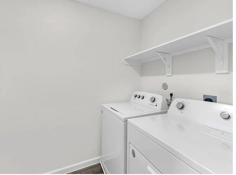2012 Prairie Lane Melissa, TX 75454 - Photo 8 of 24 a utility room with dryer and washer