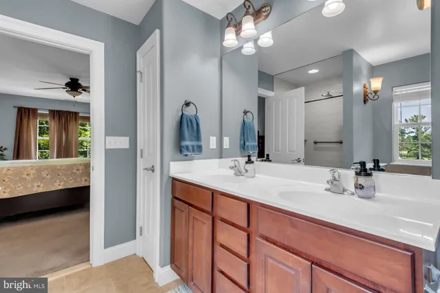 a bath tub sitting next to a bathroom