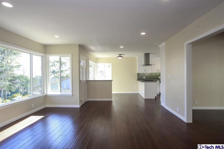 4465 Rising Hill Road Altadena, CA 91001 - Photo 9 of 45 a view of kitchen with wooden floor and outdoor space